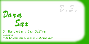 dora sax business card
